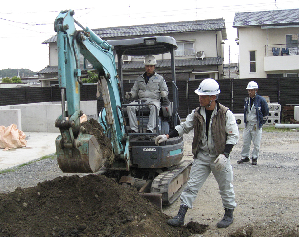 実習生ショベル実習